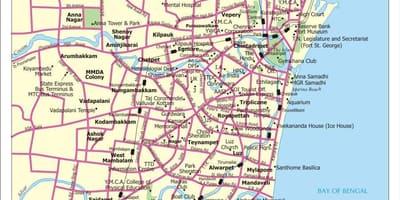 شمال مدرس نقشه
